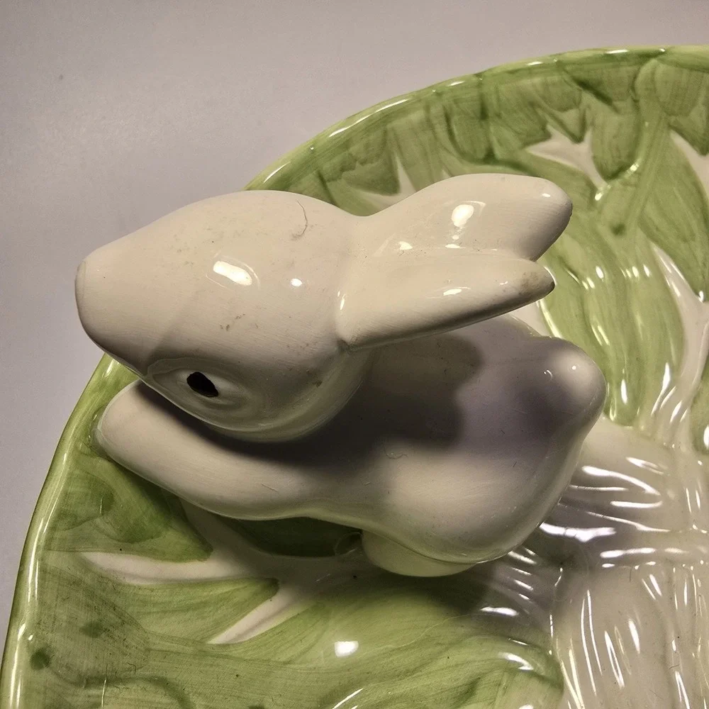 WCL White Bunny Green Lettuce 8 1/2